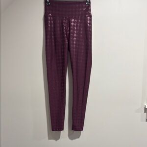 Peloton Glossy Burgundy Leggings